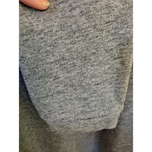 Messy Bun Just Chillin Scoop Neck Raw Hem Embroidered Rose Sweatshirt Size M - Picture 5 of 8